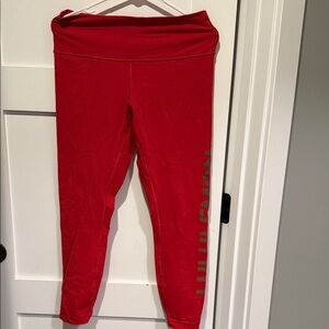 Lululemon athletics-lunar year- Bright Red Leggings